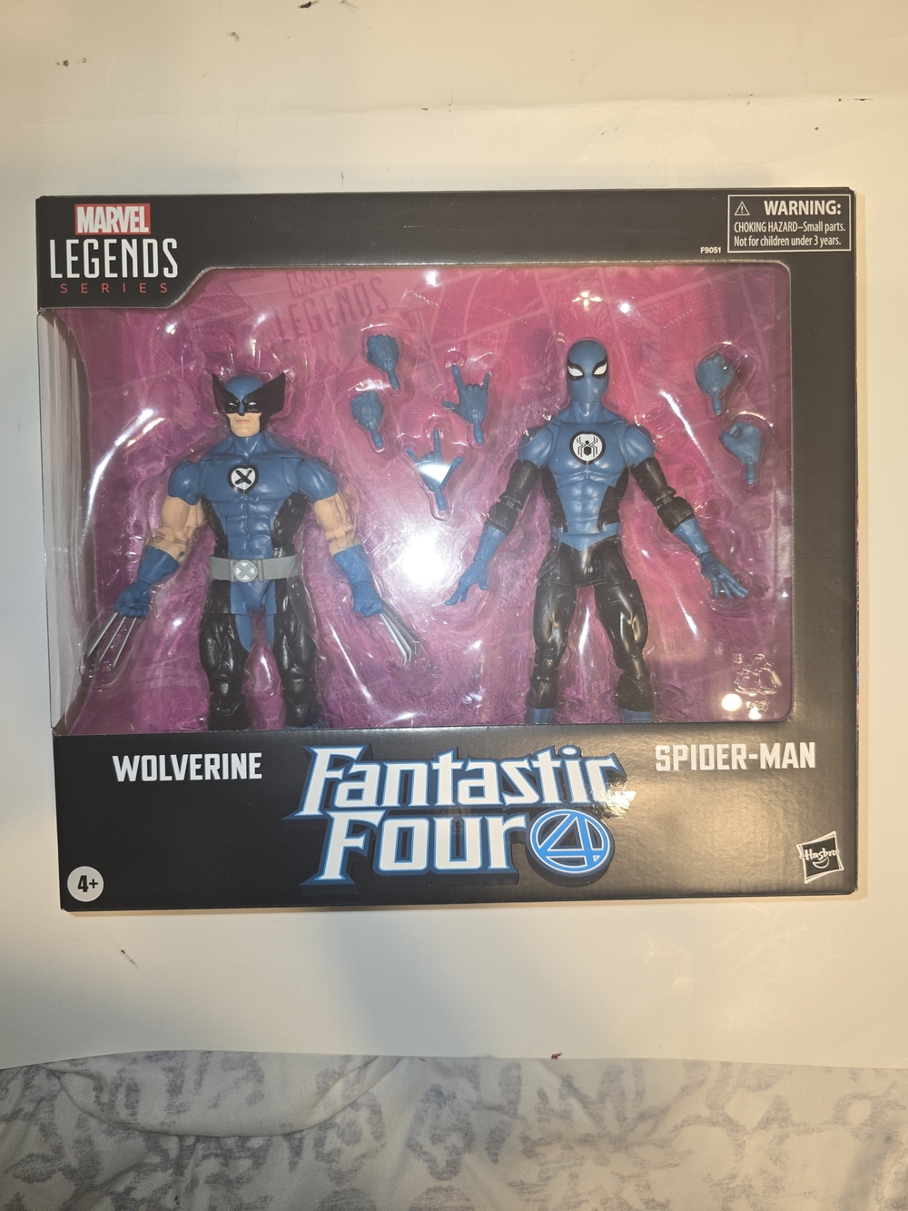 Marvel Legends Fantastic Four Wolverine & Spider-Man 2-Pack - Blue & Black
